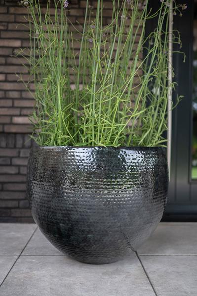 Set van 3 potten thom zwart metaal width