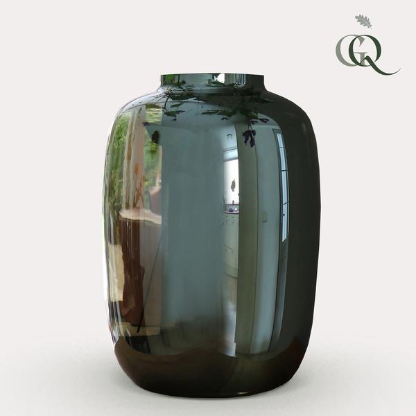 Vaas glas grey