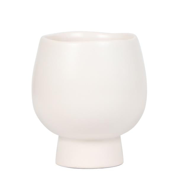 Scandic white keramieken sierpot 9 cm