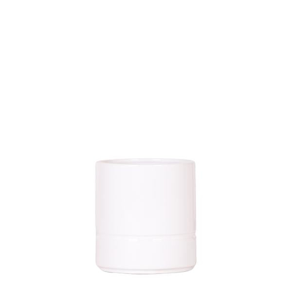Pastel pot white 9 cm