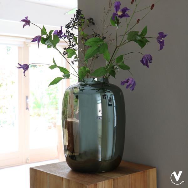 Vaas glas grey