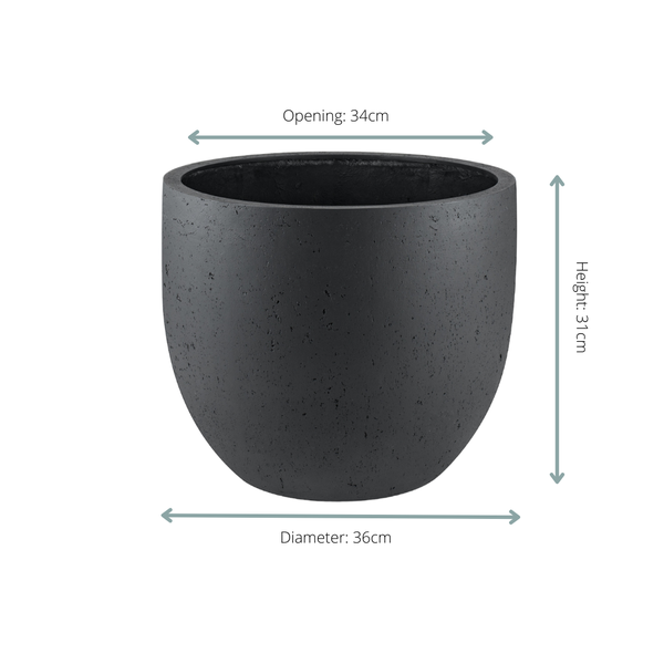Pot grigio new egg antraciet 36 cm