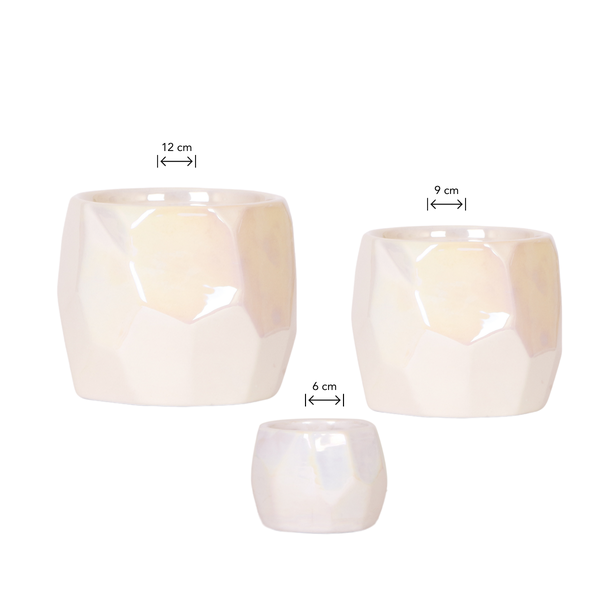 Combi deal pearl travertine potten