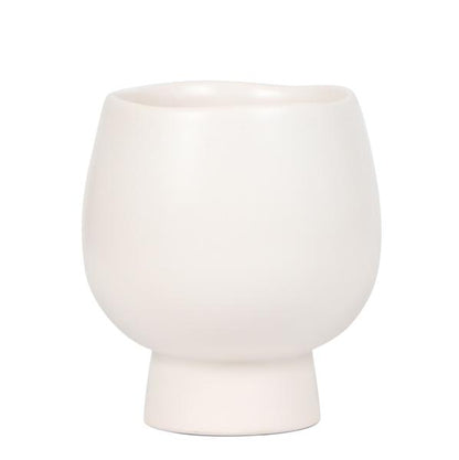 Scandic white keramieken sierpot 9 cm