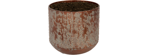 Pot lian koper zwart 21 cm