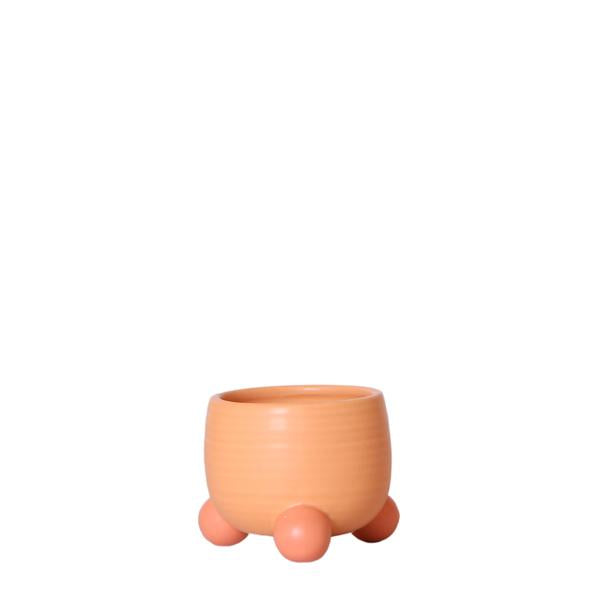 Rolling peach  keramieken sierpot 6cm
