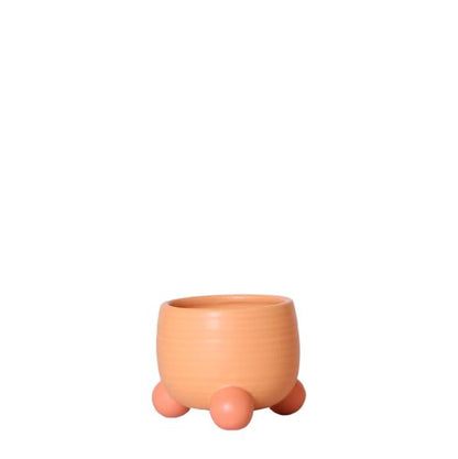 Rolling peach  keramieken sierpot 6cm