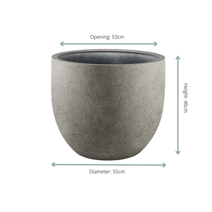 Pot grigio new egg natural concrete 55 cm