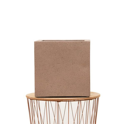 Pot grigio cube bronze 40 cm