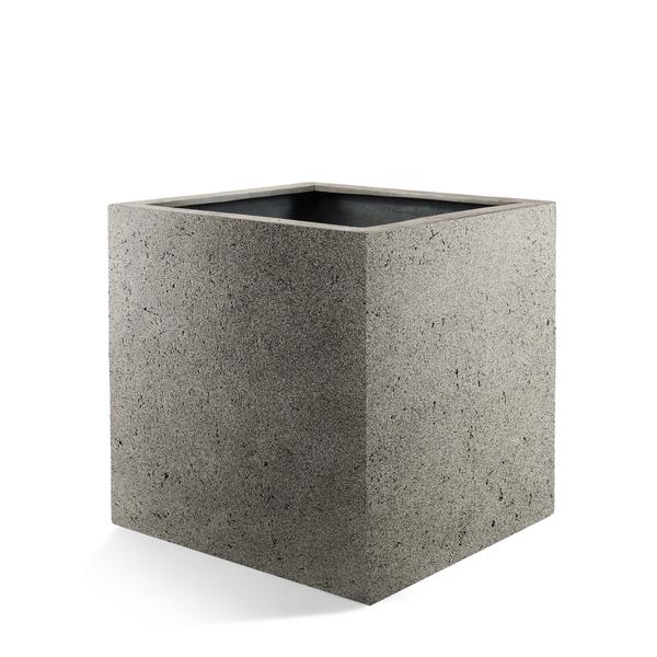 Pot grigio cube natural concrete 50 cm