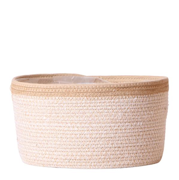 Cotton basket gevlochten sierschaal