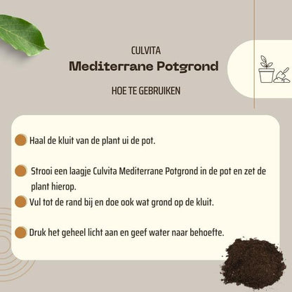 Mediterrane Potgrond 40 Liter inclusief wortelverbeteraar voor olijfbomen, citrus en palmen