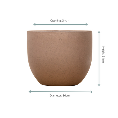 Pot grigio new egg bronze 36 cm