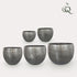 Set 5 rowen aluminium zilverkleurig silver